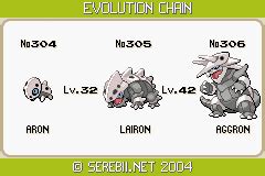 serebii lairon|lairon evolution omega ruby.